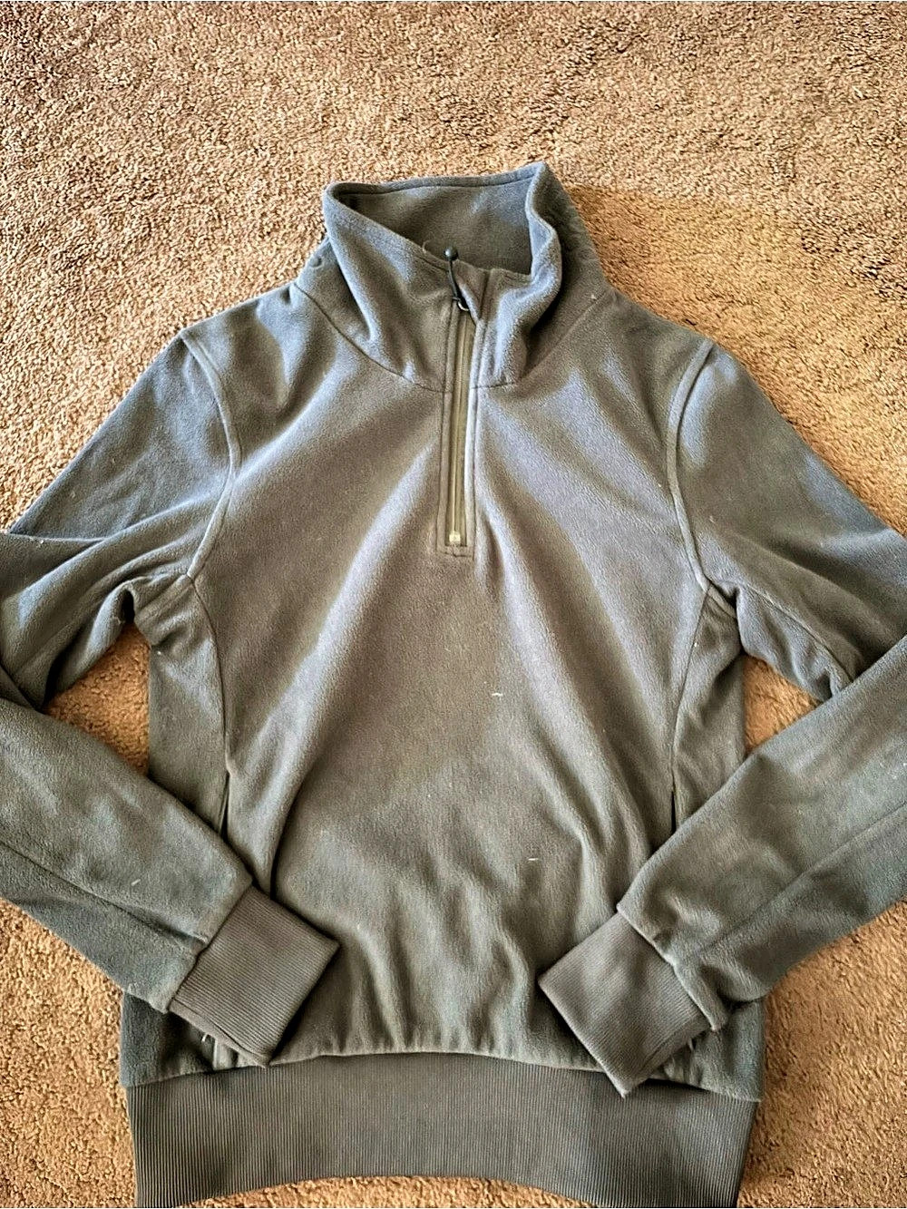 Bench. Gray Quarter-Zip Pullover